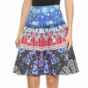 Clover Canyon Spanish Fan Flare Skirt size S